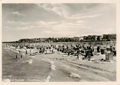 AK / Ansichtskarte  Zinnowitz_Ostseebad Strandleben Zinnowitz_Ostseebad