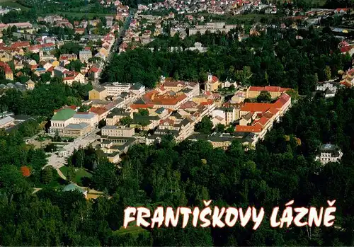 AK / Ansichtskarte  Frantiskovy_Lazne_Franzensbad_Boehmen_CZ Fliegeraufnahme 