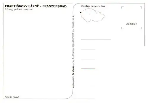 AK / Ansichtskarte  Frantiskovy_Lazne_Franzensbad_Boehmen_CZ Fliegeraufnahme 