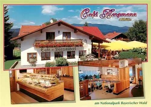 AK / Ansichtskarte  Spiegelau Cafe Bergmann Althuette Kuchentheke Gastraum Spiegelau
