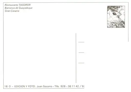 AK / Ansichtskarte  Barranco_de_Guayadeque Restaurante Tagoror Gastraeume Musiker Barranco_de_Guayadeque