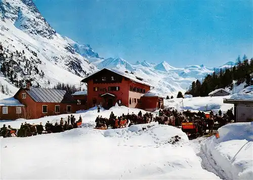 AK / Ansichtskarte  Sellagruppe Hotel Restaurant Roseggletscher Sellagruppe