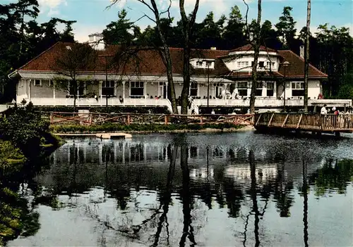 AK / Ansichtskarte  Kleineichen Café Restaurant Waldhaus Koenigsforst Teich Kleineichen