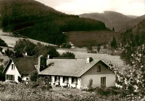 AK / Ansichtskarte  Liesen_Hallenberg_Hochsauerland Pension Hilgenberg 