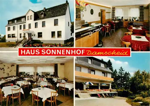 AK / Ansichtskarte  Damscheid Hotel Pension Haus Sonnenhof Restaurant Terrasse Damscheid
