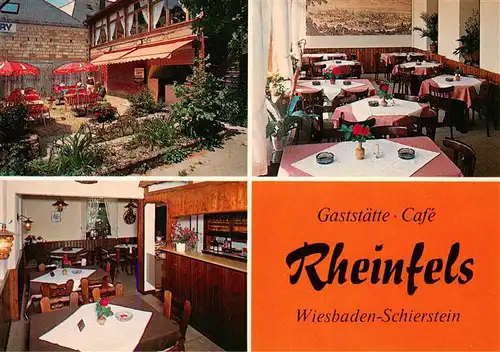 AK / Ansichtskarte 73883783 Schierstein_Wiesbaden Gaststaette Café Rheinfels 