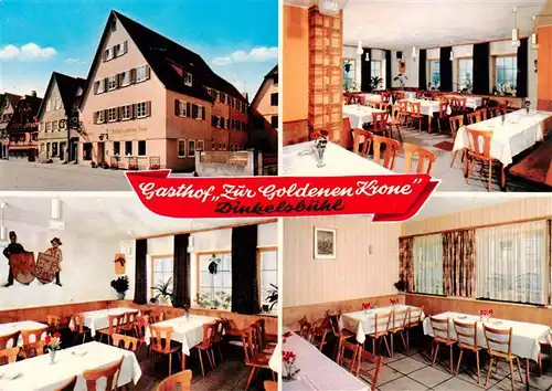 AK / Ansichtskarte  Dinkelsbuehl Gasthof Zur goldenen Krone Restaurant Dinkelsbuehl