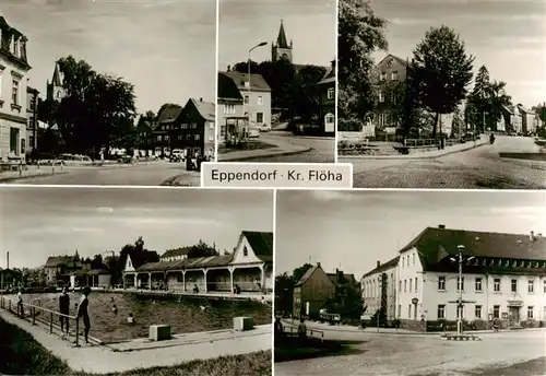 AK / Ansichtskarte  Eppendorf_Sachsen_Floeha Ortsansichten Freibad 