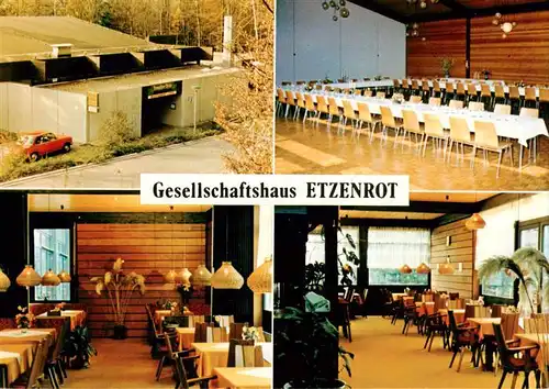 AK / Ansichtskarte 73883809 Etzenrot_Waldbronn Gesellschaftshaus Restaurant Café Festsaal 