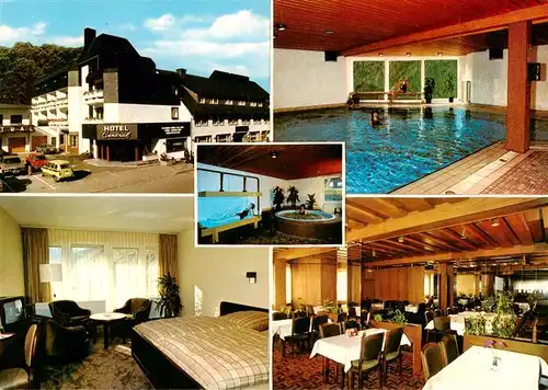 AK / Ansichtskarte  Willingen_Sauerland Hotel Central Restaurant Fremdenzimmer Hallenbad Willingen_Sauerland