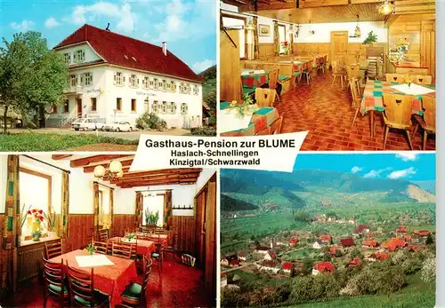 AK / Ansichtskarte 73883827 Schnellingen Gasthaus Pension zur Blume Panorama Kinzigtal Schwarzwald Schnellingen