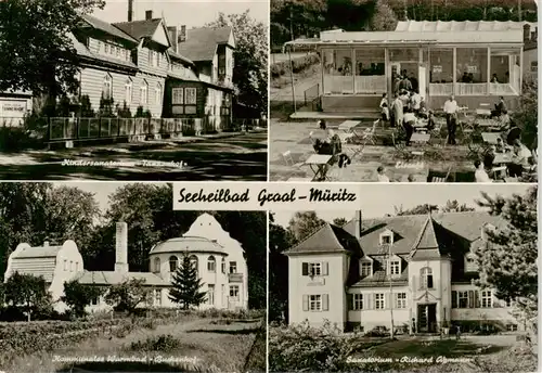 AK / Ansichtskarte  Graal-Mueritz_Ostseebad Kindersanatorium Tannenhof Eiscafé Warmbad Buchenhof Sanatorium Richard Assmann Graal-Mueritz_Ostseebad