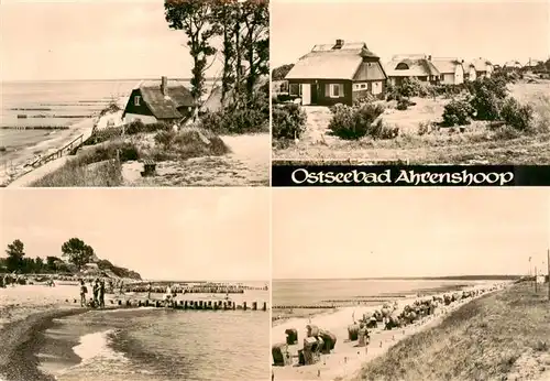 AK / Ansichtskarte  Ahrenshoop_Ostseebad Strand Kueste Wohnhaeuser Ahrenshoop_Ostseebad