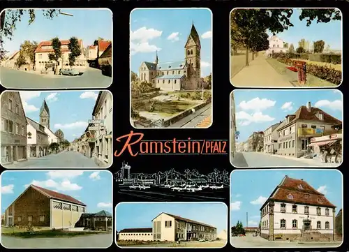 AK / Ansichtskarte 73883845 Ramstein-Miesenbach Teilansichten Kirche Parkanlagen Strassenpartie Ramstein-Miesenbach