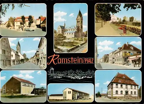 AK / Ansichtskarte  Ramstein-Miesenbach Teilansichten Kirche Parkanlagen Strassenpartie Ramstein-Miesenbach