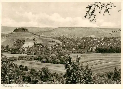 AK / Ansichtskarte  Weinsberg_BW Panorama Kupfertiefdruck 