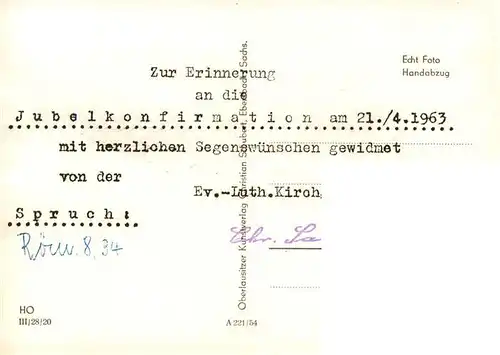 AK / Ansichtskarte  Zittau Klosterkirche Handabzug Zittau