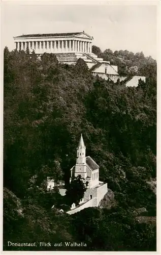 AK / Ansichtskarte 73883884 Donaustauf Blick auf Walhalla Donaustauf