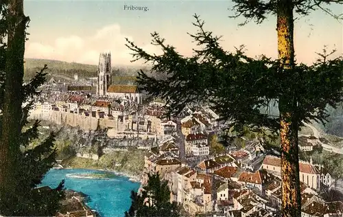 AK / Ansichtskarte  Fribourg__FR Panorama 