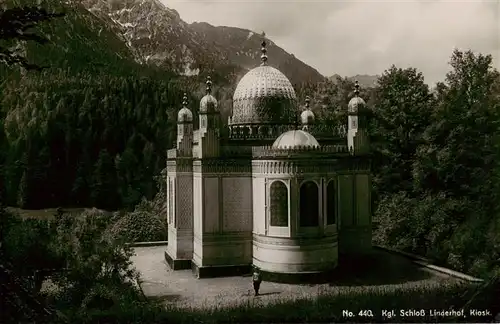 AK / Ansichtskarte  Linderhof_Ettal_Garmisch-Partenkirchen Kgl Schloss Linderhof Kiosk 