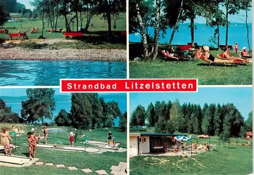 AK / Ansichtskarte  Litzelstetten_Konstanz Strandbad Minigolfanlage Restaurant 