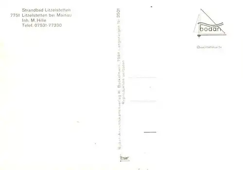 AK / Ansichtskarte  Litzelstetten_Konstanz Strandbad Minigolfanlage Restaurant 