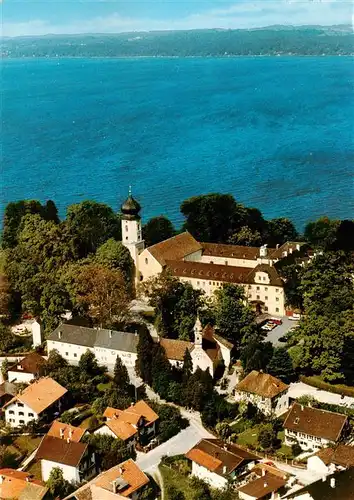 AK / Ansichtskarte  Bernried_Starnberger_See Kloster der Missions Benediktinerinnen Fliegeraufnahme Bernried_Starnberger_See