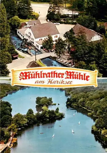 AK / Ansichtskarte  Schwalmtal_Niederrhein Muehlrather Muehle am Hariksee Fliegeraufnahme Schwalmtal Niederrhein