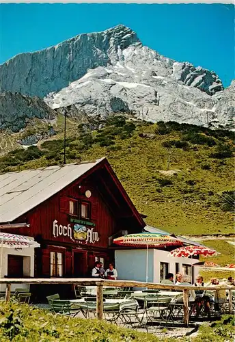 AK / Ansichtskarte  Alpspitze_Alpspitz_2628m_Garmisch-Partenkirchen Hochalm bei den Alpspitzbahnen 