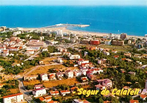 AK / Ansichtskarte 73883996 Segur_de_Calafell_Tarragona_ES Playa Fliegeraufnahme 