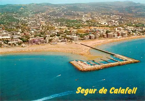 AK / Ansichtskarte  Segur_de_Calafell_Tarragona_ES Playa Fliegeraufnahme 