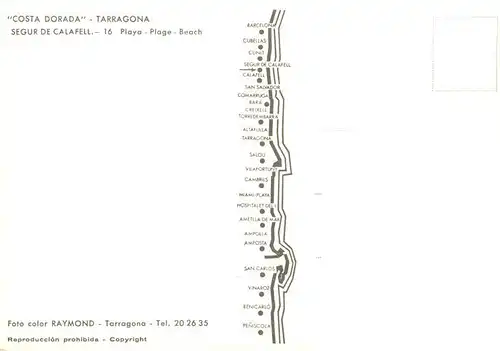 AK / Ansichtskarte  Segur_de_Calafell_Tarragona_ES Playa Fliegeraufnahme 