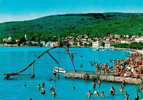 AK / Ansichtskarte 73884000 Selce_Crikvenica_Croatia Strandbad Panorama 