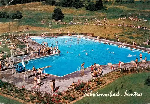 AK / Ansichtskarte  Sontra Schwimmbad Sontra