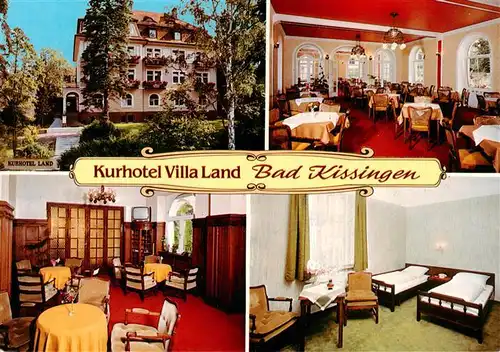 AK / Ansichtskarte  Bad_Kissingen Kurhotel Villa Land Gastraeume Zimmer Bad_Kissingen