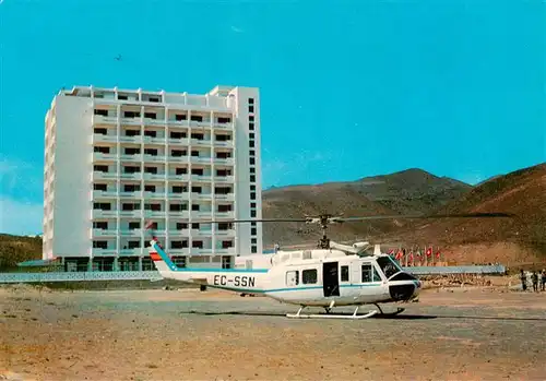 AK / Ansichtskarte 73884111 Jandia_Fuerteventura_Canarias_ES Hotel Jandia Playa Hubschrauber 