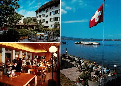 AK / Ansichtskarte  Berlingen_Untersee Neutal Alters Pflege und Krankenheim Tea Room Seepark Terrasse Berlingen Untersee