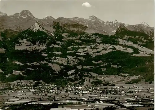 AK / Ansichtskarte  Sevelen__Werdenberg_SG mit Sevelerberg und Alvier Fliegeraufnahme 