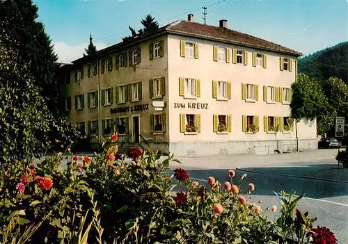 AK / Ansichtskarte  Lautenbach_Renchtal Gasthaus Pension zum Kreuz Lautenbach Renchtal