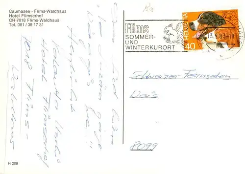 AK / Ansichtskarte  Flims_Waldhaus Caumasee Hotel Flimserhof Alpen Flims Waldhaus