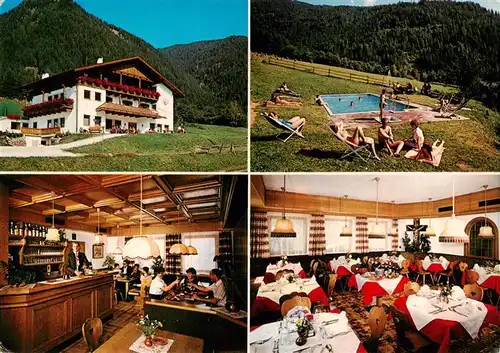 AK / Ansichtskarte  Luesen_Suedtirol Luesnerhof Gastraeume Schwimmbad Luesen Suedtirol