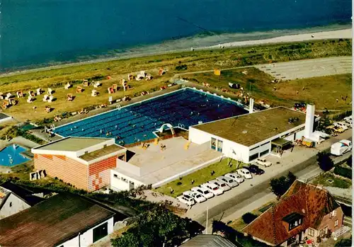 AK / Ansichtskarte  Keitum_Sylt Fliegeraufnahme mit Meerwasserschwimmbad Keitum Sylt