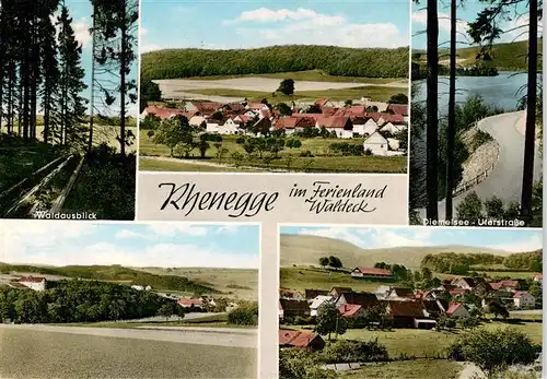 AK / Ansichtskarte 73884294 Rhenegge_Diemelsee Waldausblick Ortsansicht Diemelsee Uferstrasse Panorama 