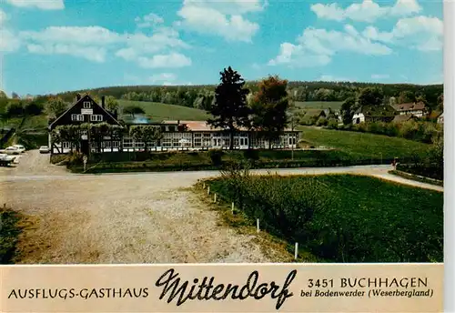 AK / Ansichtskarte 73884303 Buchhagen_Bodenwerder Ausflugs Gasthaus Mittendorf 