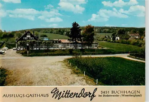 AK / Ansichtskarte  Buchhagen_Bodenwerder Ausflugs Gasthaus Mittendorf 