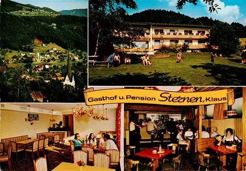 AK / Ansichtskarte  Klaus_Vorarlberg_AT Gasthof und Pension Sternen Gastraeume Liegewiese 