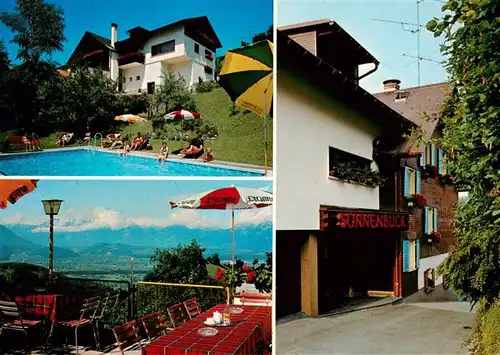 AK / Ansichtskarte  Fraxern Gasthof Pension Sonnenblick Terrasse Pool Fraxern