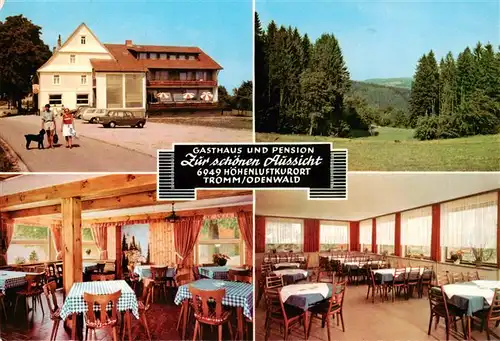 AK / Ansichtskarte  Tromm_Odenwald Gasthaus und Pension Zur schoenen Aussicht Tromm Odenwald