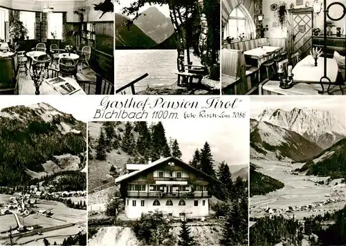 AK / Ansichtskarte 73884383 Bichlbach Gasthof Pension Tirol See Landschaftspanorama Alpen Luftaufnahme Bichlbach