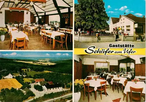 AK / Ansichtskarte  Refflingsen Gaststaette Schaefer am Ufer Restaurant Luftaufnahme Refflingsen